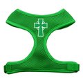 Unconditional Love Celtic Cross Screen Print Soft Mesh Harness Emerald Green Medium UN862895
